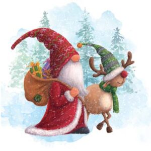 Santa and Reindeer